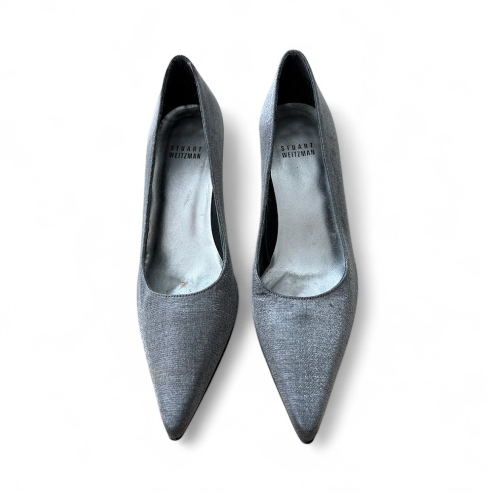 Stuart Weitzman Silver Heels for Women